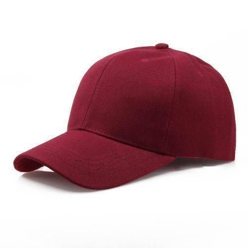 Casquette de Baseball Unisexe - Style Ajustable Minimaliste - BORDEAU