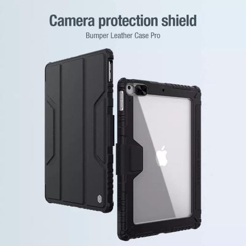 Étui Bumper en cuir Pro pour Apple iPad 10.2 (2019), iPad 10.2 (2020), iPad 10.2 (2021) NOIR