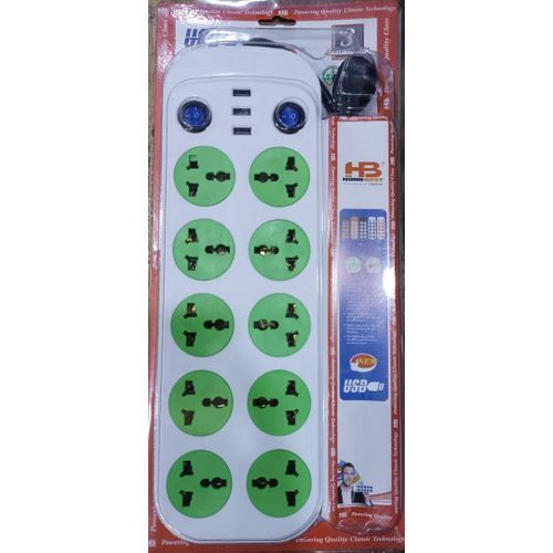 Rallonge Multiprise 10 Trous Et 3 Ports