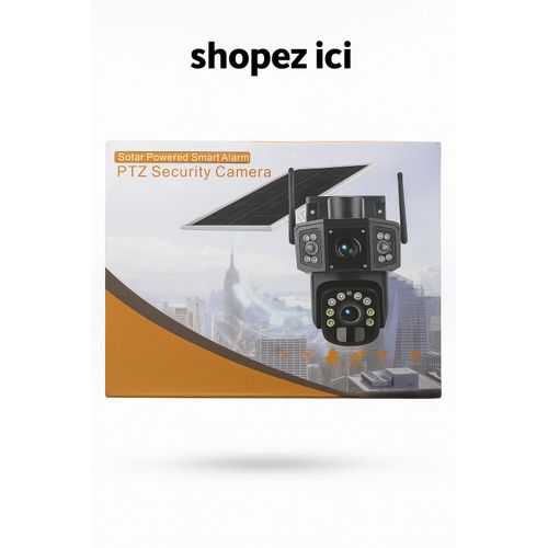caméra solaire ptz, caméra surveillance solaire extérieure, caméra wifi sans courant Côte d’Ivoire, caméra motorisée portail, caméra chantier ferme Abidjan, alarme intelligente