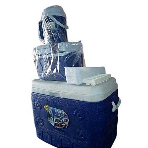 Glacière Rigide 3 En 1-60l -8l Et2,5l - Bleu