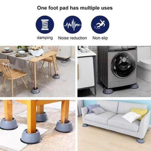 Coussinet Universel Antidérapant Et Anti Vibration 4 Pièces