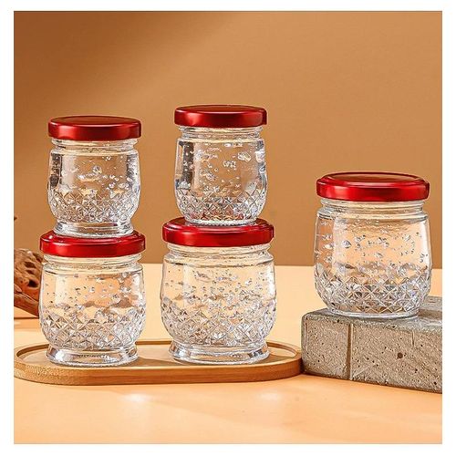 Lot de bocal en verre 24pieces de 100ml