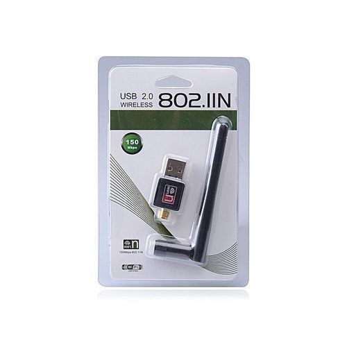 Wireless USB 2.0 - Antenne WiFi - 802.11N -Noir