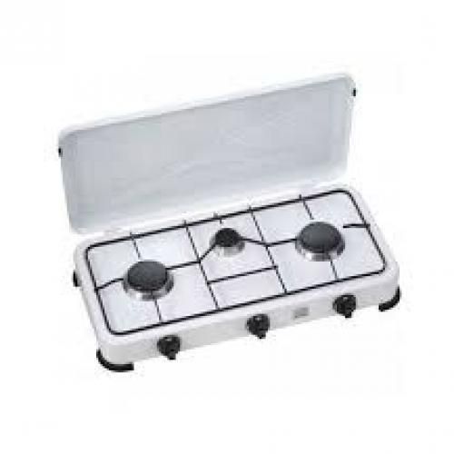 Cuisinière De Table 3 Feux Avec Couvercle