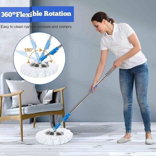 Seau De Serpillère Et Pince à Essorer Balai Serpillère Avec Seau D'essuie-glace Gaufrée