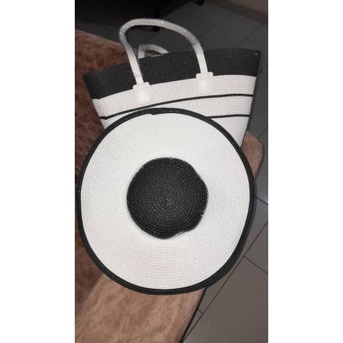 Grand sac cabas & chapeau mode et été