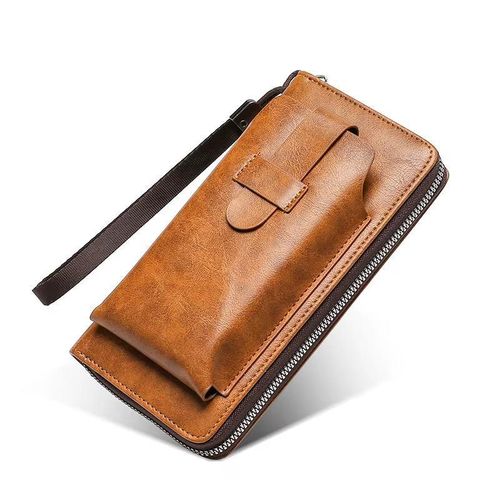 Portefeuille, Pochette en Cuir , Portefeuille élégante pour homme, Portefeuille Long en cuir, Portefeuille Multi fonctionnel grande capacité