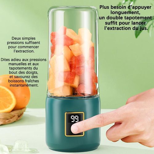 Petit extracteur de jus domestique avec cran extracteur de jus entirement automatique mini extracteur de jus lectrique portable sans fil un gobelet inclus