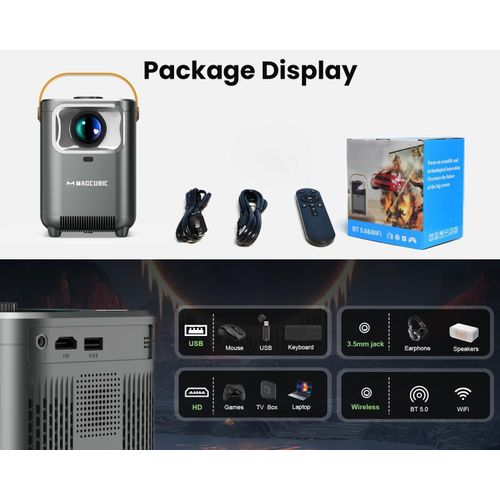 Projecteur Intelligent E350 - Full HD 1080P - Support 4K - Android TV