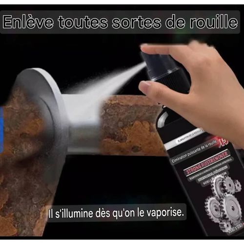 Spray Nettoyant Antirouille Spécial Chaînes Et Métaux Noir 120ml