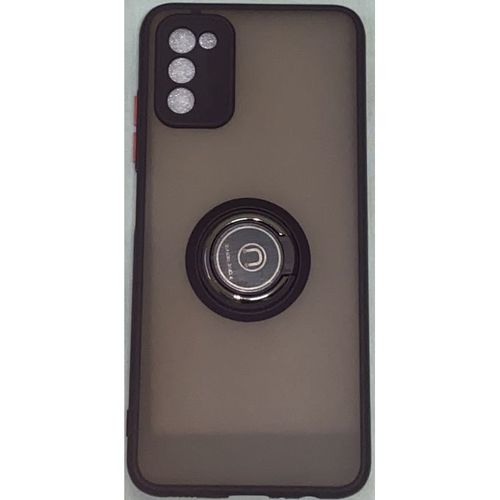 Coque Transparent Pour Samsung A03S Avec Anneau Rotatif Avec Antichoc