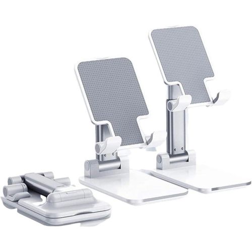 Support De Téléphone / Tablette Pliable - Blanc