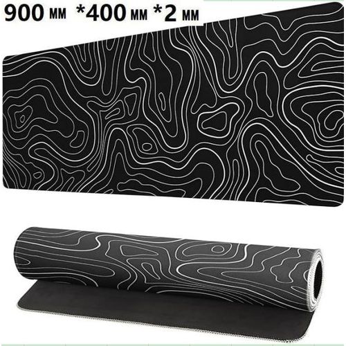 900 * 400 * 2 tapis de souris de jeu surdimensionné Équipé d'une base en caoutchouc antidérapant, clavier et accessoires de souris résistants aux rayures et à la saleté-