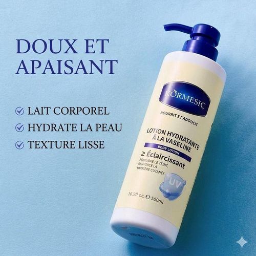 KORMESIC Vaseline Lotion Hydratante, Éclaircissante 500ml .