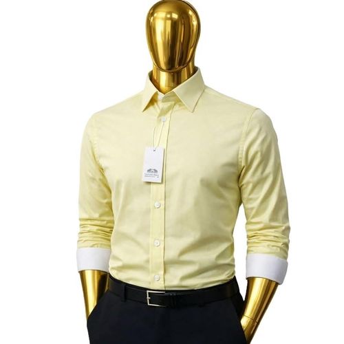 Chemise De Bureau Classique A Manches Longues Pour Homme