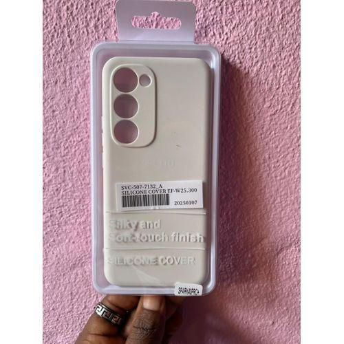 Coque silicone Compatible Tecno Spark 40 Pro Plus avec 1 Antichoc - Blanc