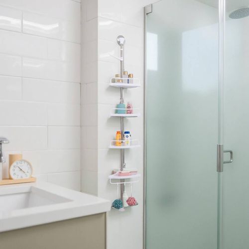 etagere support de rangement de douche télescopique - Transformez votre salle de bain en un espace ordonné, élégant et fonctionnel