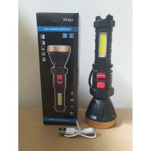 Torche Led Flash Rechargeable-Noir