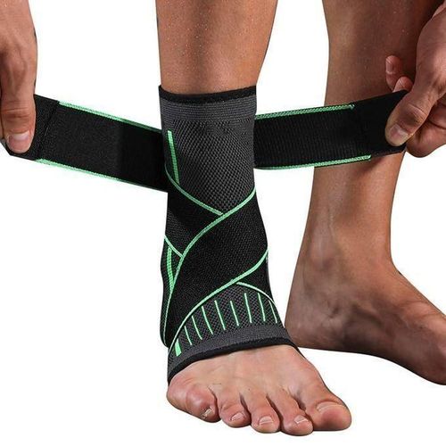 Chevillière de Compression Sportive Professionnelle – Attelle de Maintien Ajustable avec Sangles – Protection Anti-Entorse pour Football, Running et Fitness