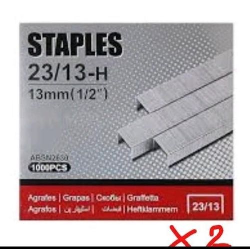 2 Paquets de AGRAFES 23/13 ( 2 × 1000 pièces )