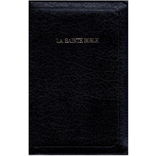 La Sainte Bible 035(Noir-Tranche Or-Onglet avec glissière)