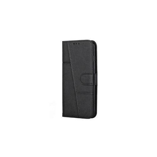 Etui à Rabat En Cuir Compatible Pour Itel City 200 - NOIR