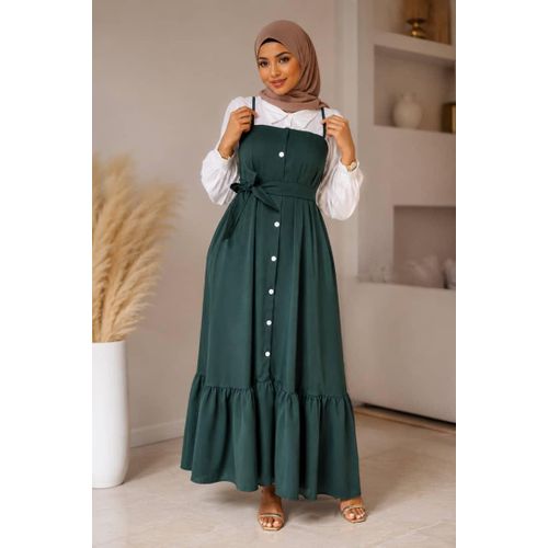Robe Longue Chic Bicolore