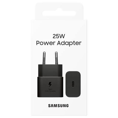 Chargeur Samsung NOIR 25W PD adapter Noir USB C boîtier charge rapide-chargeur EU US - Type C