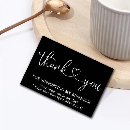 50Pcs merci cartes merci de soutenir Mes Cartes de visite étiquette commerciale de décoration appréciez les cartes emballage de cadeau petits cadeaux carte postale étiquette de vœux