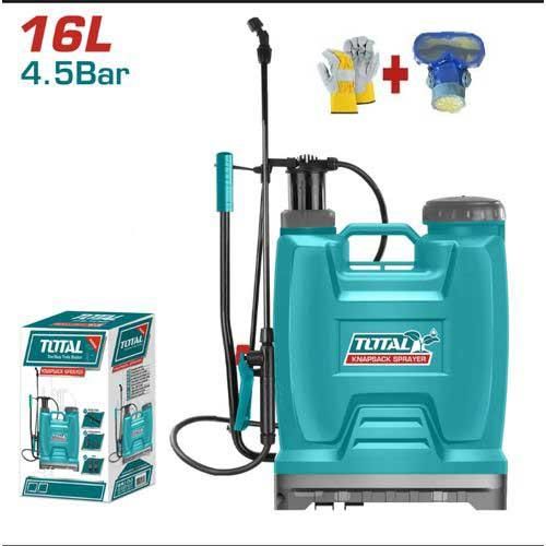 Pulvérisateur à Dos 16L - Haute Pression + Paire De Gant + Lunette Et Masque De Protection