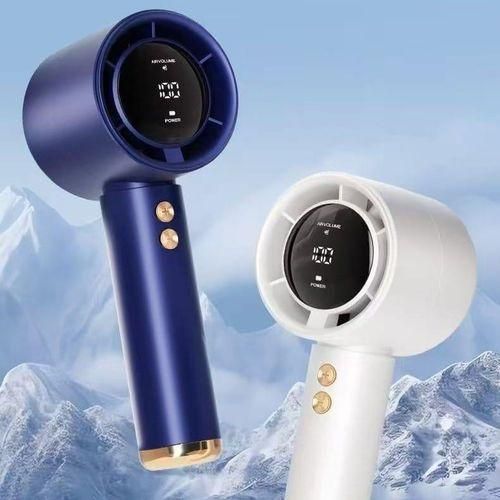 Ventilateur Portable Turbo Rechargeable – Écran LED – Ultra Silencieux