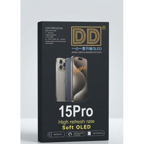 Écran De Rechange Pour iPhone 15 Pro - Bloc Écran Soft OLED 120Hz + Vitre Tactile - Qualité Supérieure