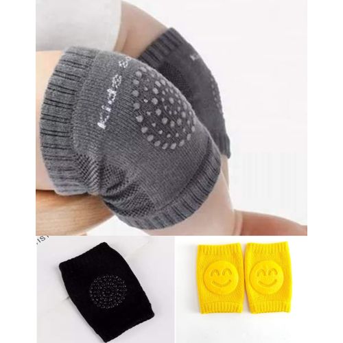 3 Paires De Chaussons Protèges Genoux De Bb Qui Fait 4 Pattes(gris-jaune-noir)