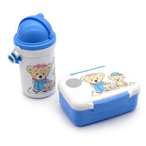 Kit Lunch Box Enfant + Gourde Isotherme – Motif Ourson