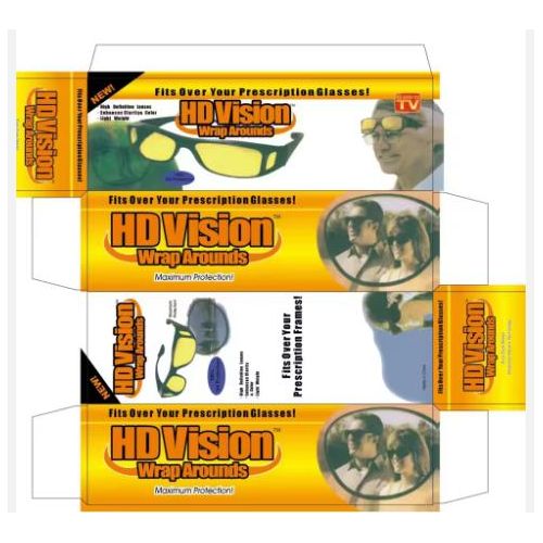 2 Lunettes HD Vision Wrap Around