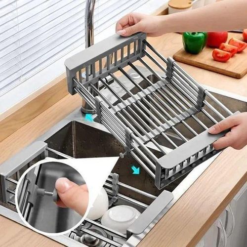 Super Égouttoir à Vaisselle Extensible Au-dessus De L'évier