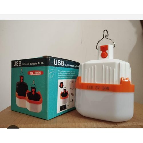 Ampoule LED Rechargeable USB – Lampe Portable Haute Puissance avec Batterie Lithium – Éclairage de Secours et Camping