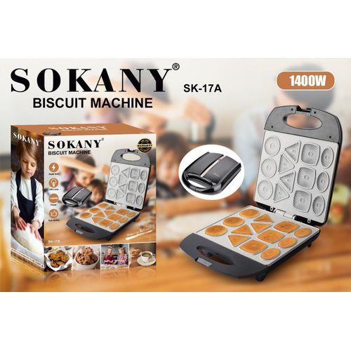 Appareil à Biscuits Électrique SK-17A - Cuisson Rapide - Antiadhésif