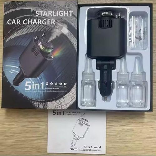 Chargeur de voiture multi-ports et charge rapide 45w avec déodorant de voitures
