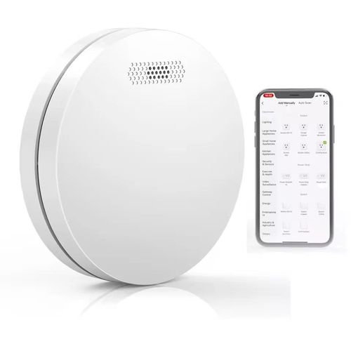 Détecteur de fumée sans fil WiFi 2,4G à piles, application Smart Life, alarmes incendie Wi-Fi, détecteur de fumée EN14604