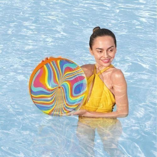Ballon de Plage Gonflable Multicolore – Jouet Piscine et Plage pour Enfants et Adultes