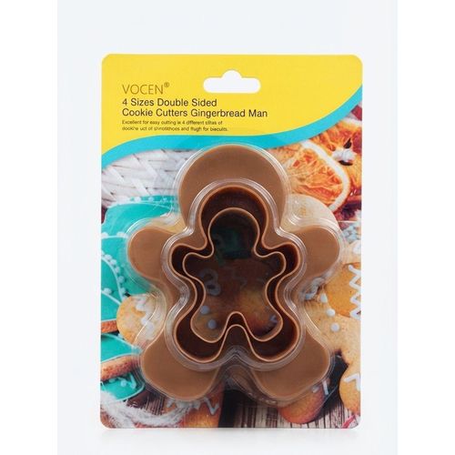 Set de 4 Emporte-pièces Bonhomme en Pain d'Épice - Moule à Biscuits Professionnel