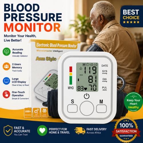 Moniteur de pression artérielle et de fréquence cardiaque numérique à commande vocale, de type bras