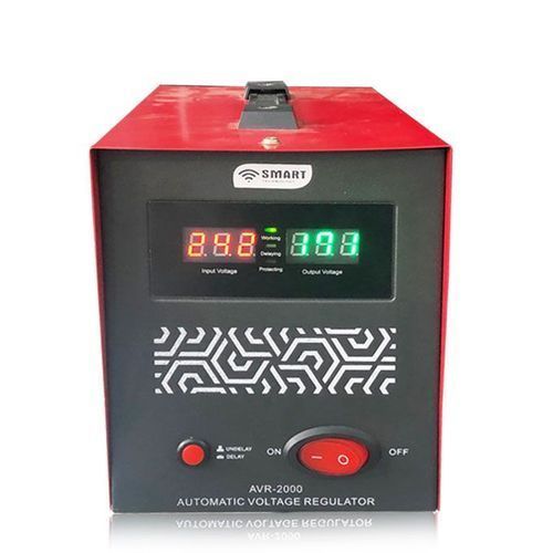 Stabilisateur- Régulateur De Tension Automatique 1000 W - Smart Technology - Rouge
