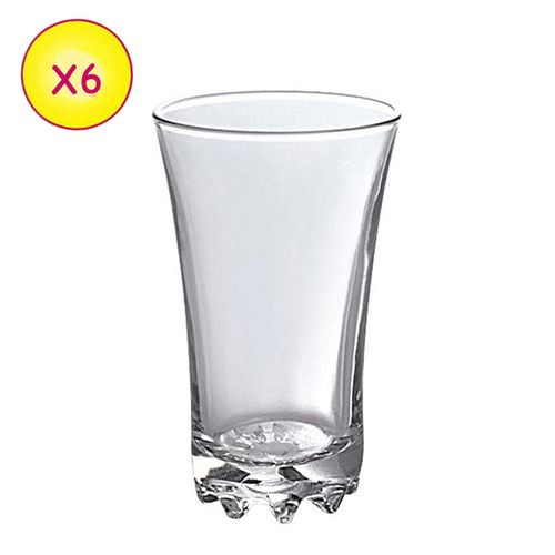 Verre 280 ML - Set De 6 Pieces - Transparent