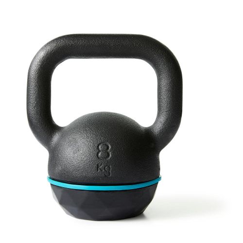 KETTLEBELL EN FONTE ET BASE CAOUTCHOUC - 8 KG