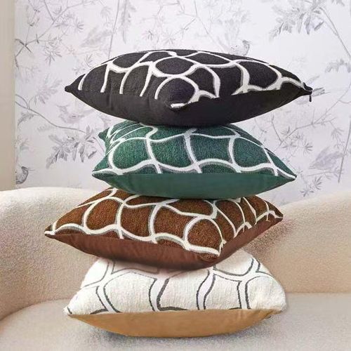 Pieces(4) Coussin de canapé Coussin décoratif géométrique KD4545-009