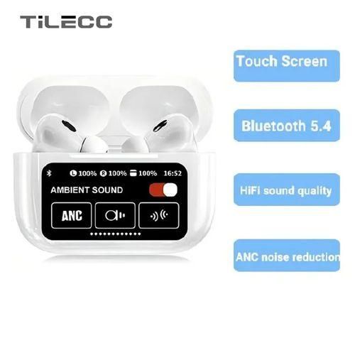 TiLECC A9 Pro Écouteurs Sans Fil Bluetooth Écouteurs à écran Tactile LED Écouteurs Antibruit