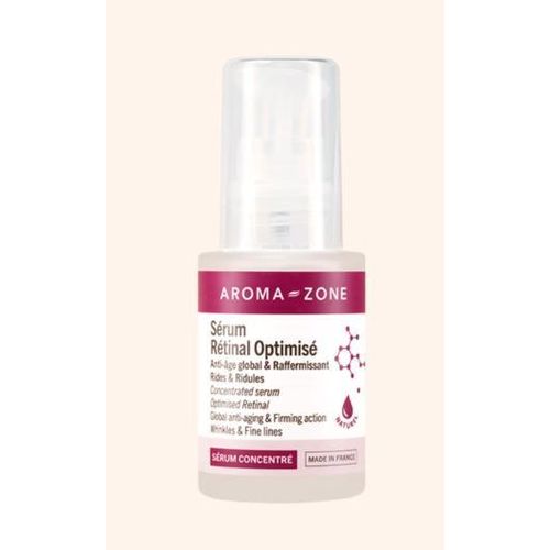 Sérum visage concentré Rétinal optimisé Anti-âge , Anti-ride AROMA ZONE 30ml. Anti-imperfections, raffermit la peau, diminue les rides, idéal peaux grasses Importé De France